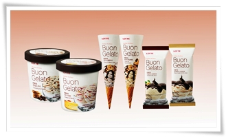 롯데제과 본젤라또 6종 제품 사진