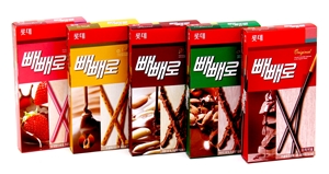 빼빼로 5종 제품 사진