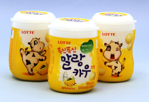 말랑카우 바나나 우유맛 제품 사진