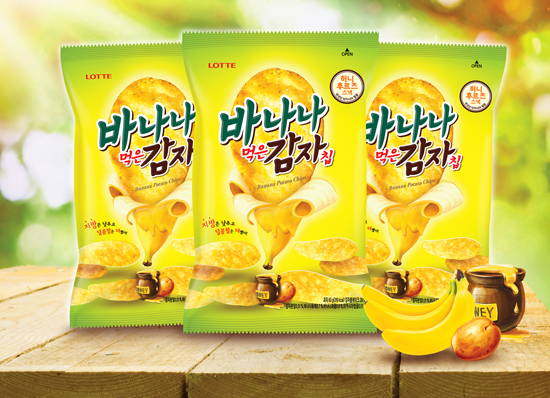 바나나먹은감자칩 제품사진