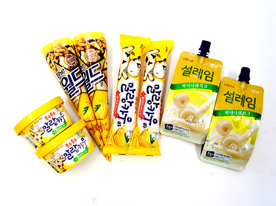 빙과 바나나 제품 사진