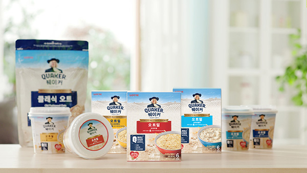 롯데제과, ‘퀘이커’ 핫시리얼 4종 본격 판매 돌