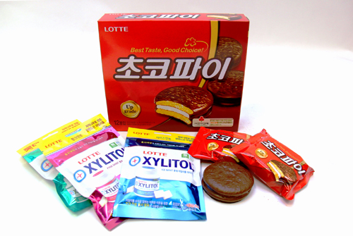 초코파이, 자일리톨 제품사진