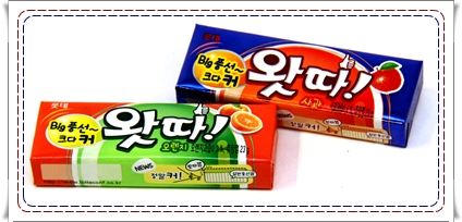 롯데제과 왓따껌 2종 제품 사진
